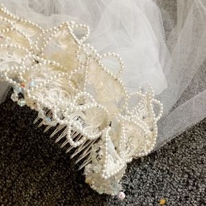 Beaded Wedding veil